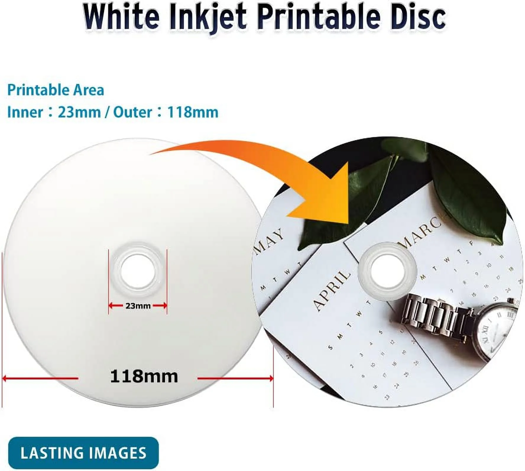 PlexDisc 633-C13 6x 25 GB Liquid Defense Plus White Inkjet Hub Printable BD-R, Pack of 25