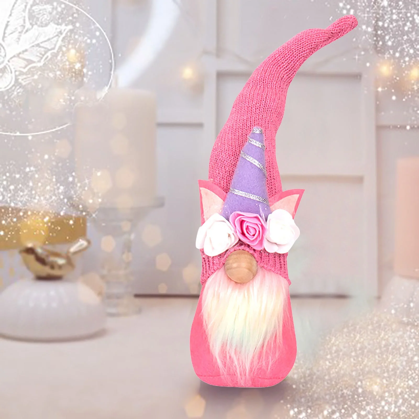 Wiueurtly Jasmine Ornament Valentine's Day Decorative Rudolphs Doll Pink Doll Dolls Wedding Props Ornaments