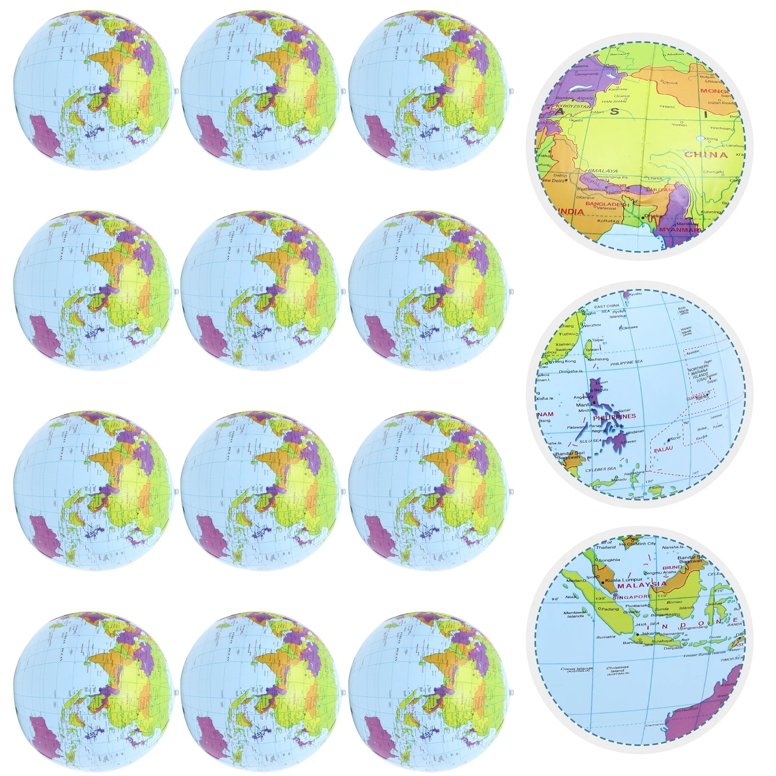 36 Pcs Globe Beach Ball Gifts Children Beach Ball Kids Playset Giant Beach Ball Summer Beach Balls Beach Balls Toy Baby