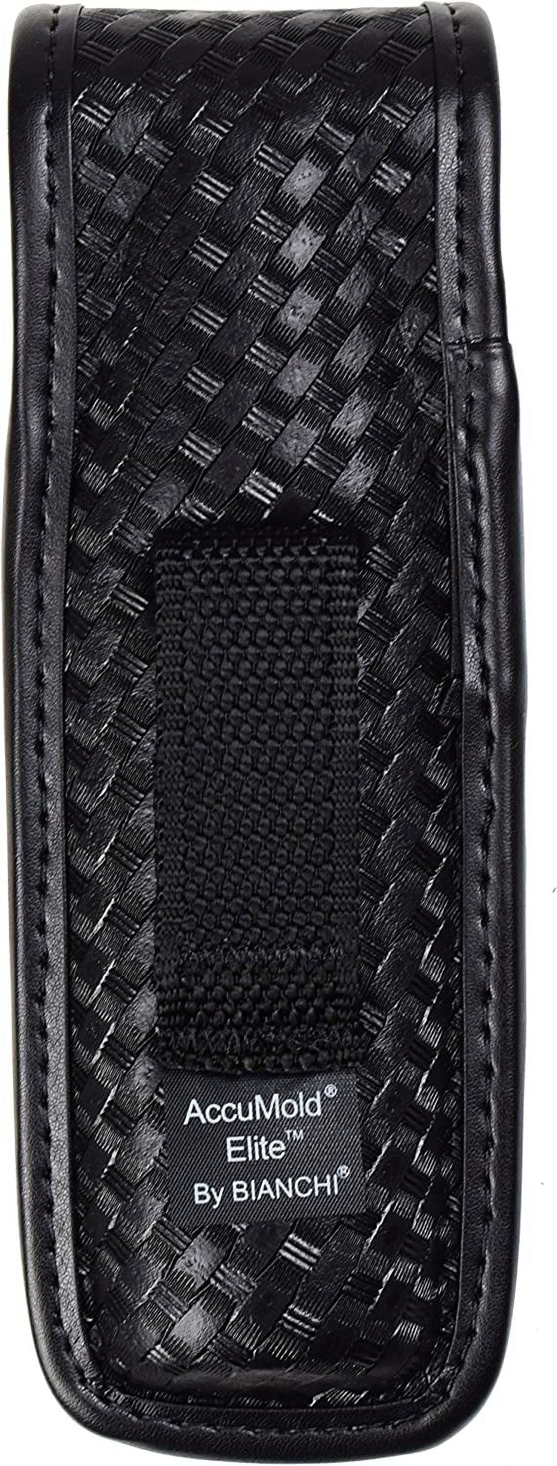 Bianchi Accumold Elite 7907 Brass Snap Oc Spray Pouch (Basketweave Black, Small)