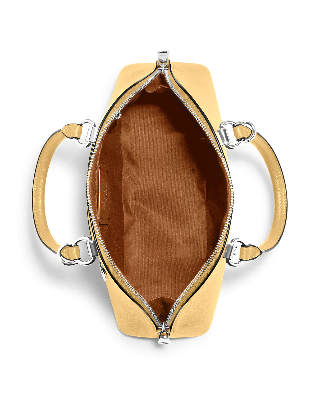 Coach Women's Crossgrain Leather Katy Satchel Handbag (Vanilla)