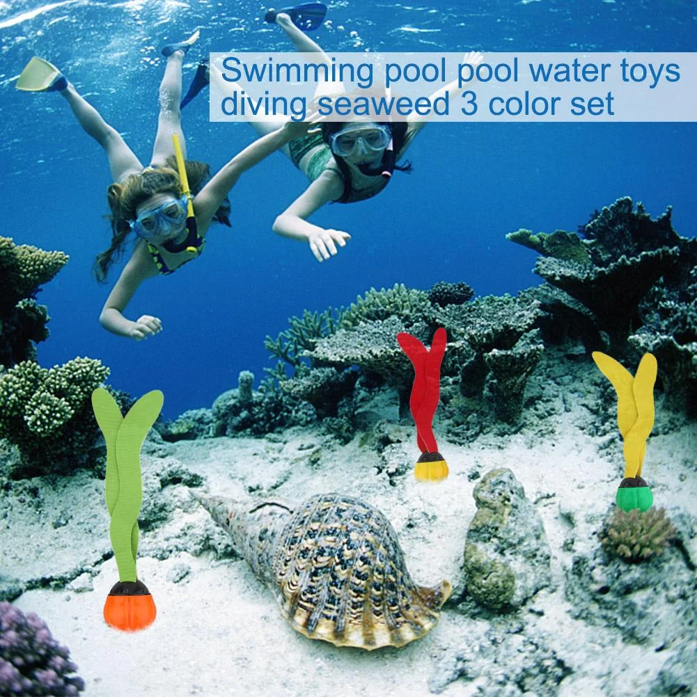 LYUMO 3pcs Swimming Pool Toys Sea Plant Shape Diving Toys Underwater Fun for Swimming Training, Swimming Pool Diving Toys, Swimming Pool Toy