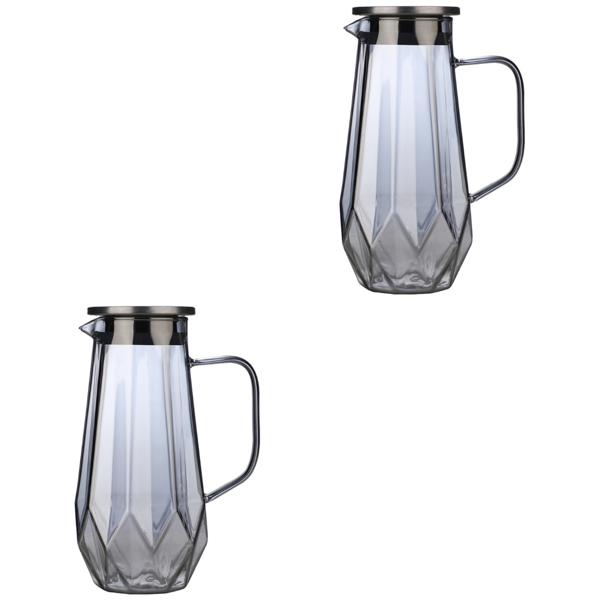 NUOLUX Jug Pitcher Water Glass Fridge Tea Convenient Kettle Lid Cocktail Pitchers Stainless Steel Iced