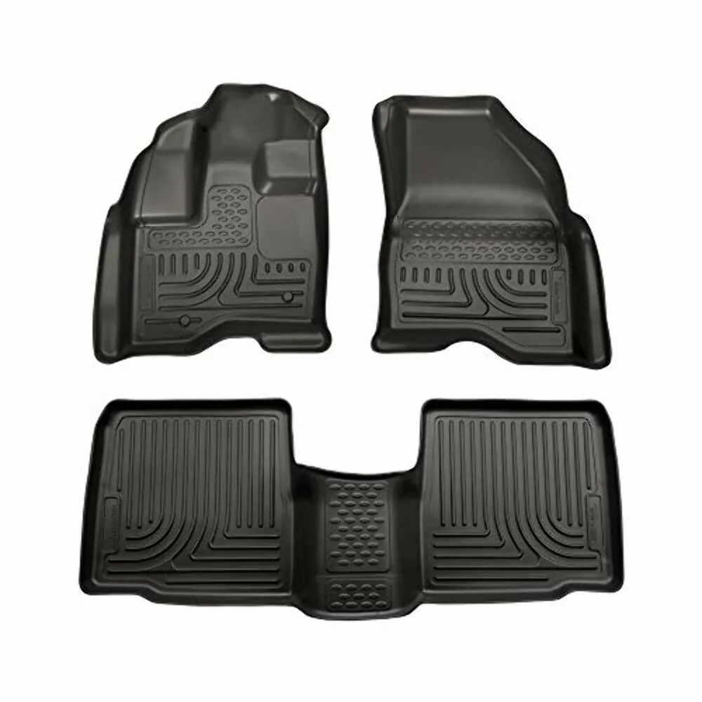 Husky Liners 98761 Fits 2011-14 Ford Explorer Weatherbeater Front & 2nd Seat Floor Mats