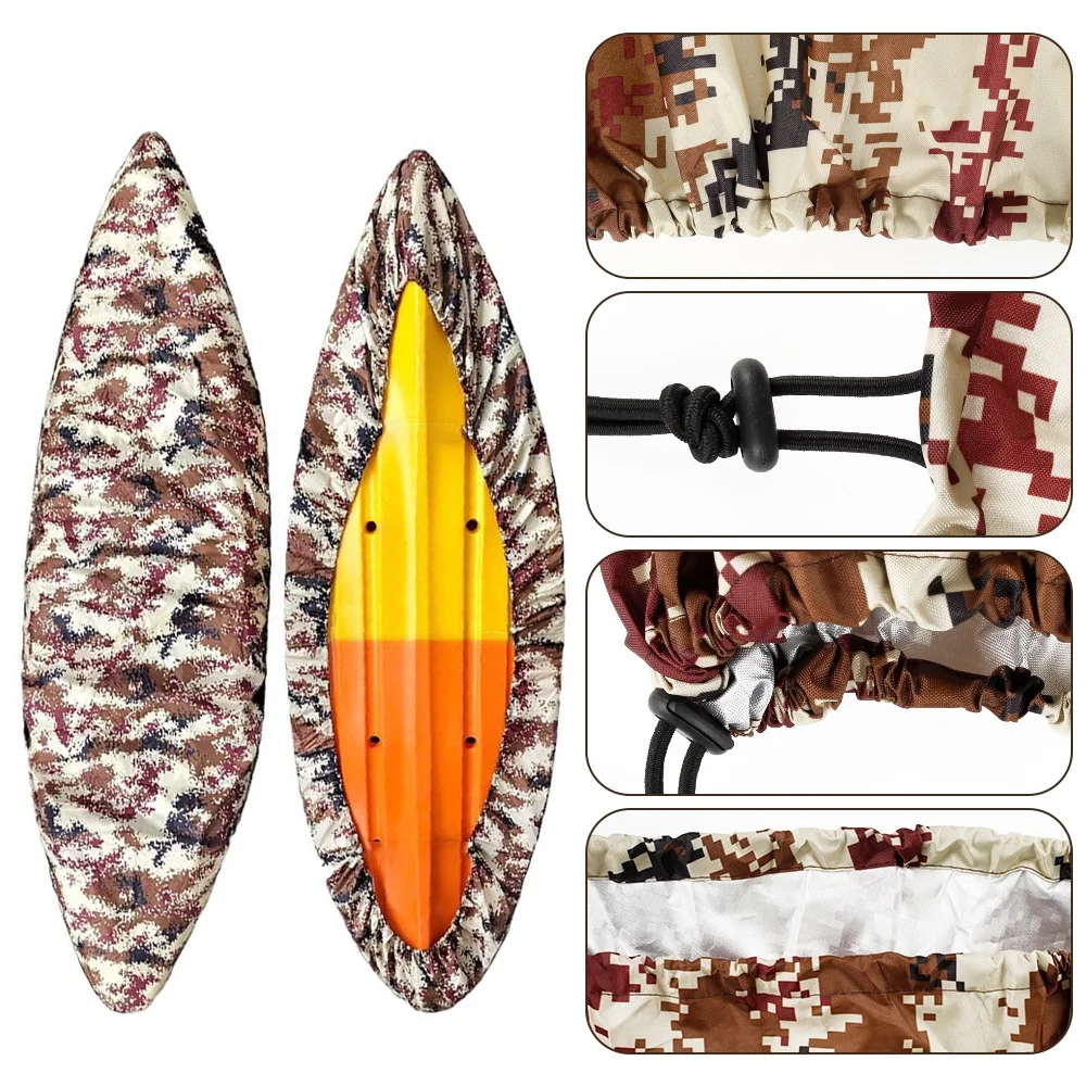 Fyeme Kayak Cover, Storage Dust Cover for Kayak, Waterproof Kayak Canoe Cover, UV Resistant Dust Storage Cover Shield, Canoe Cover Kayak Cover, 3 Size to Choose