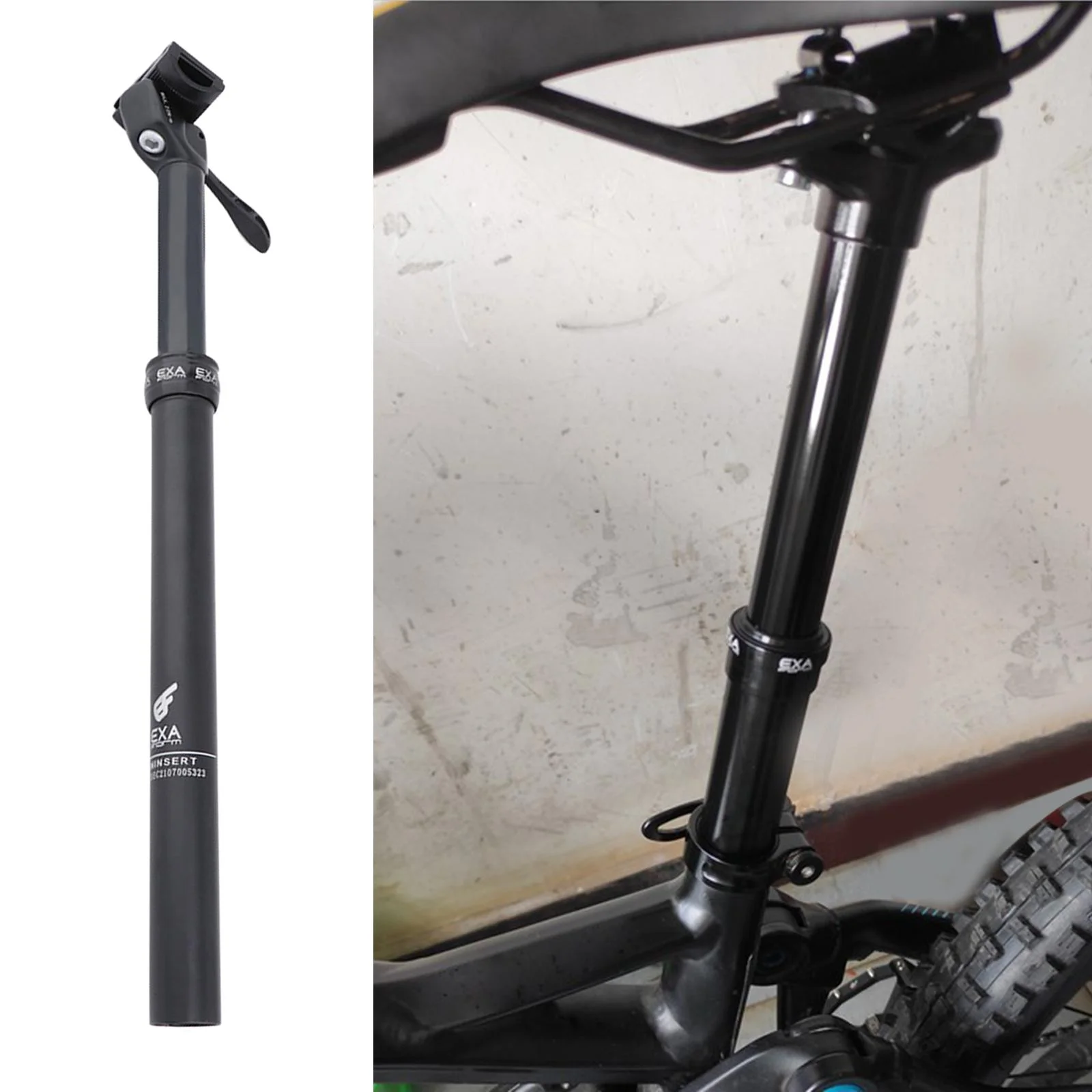 Anti-Rust Bike Dropper Seatpost Adjustable Seat Post Mountain Road Saddle Pole 27.2mm