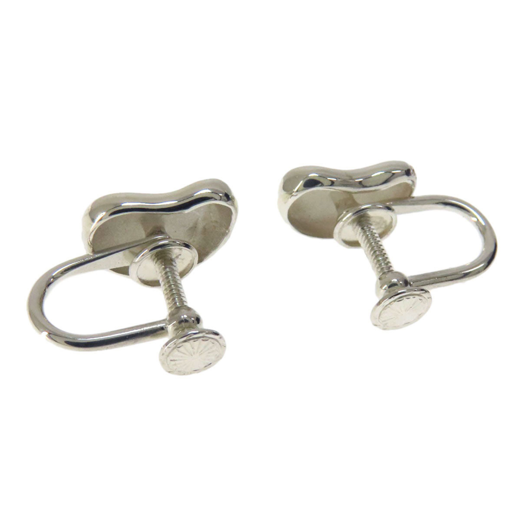 Pre-Owned Tiffany Bean Earrings Silver Women's TIFFANY&Co. (Good)