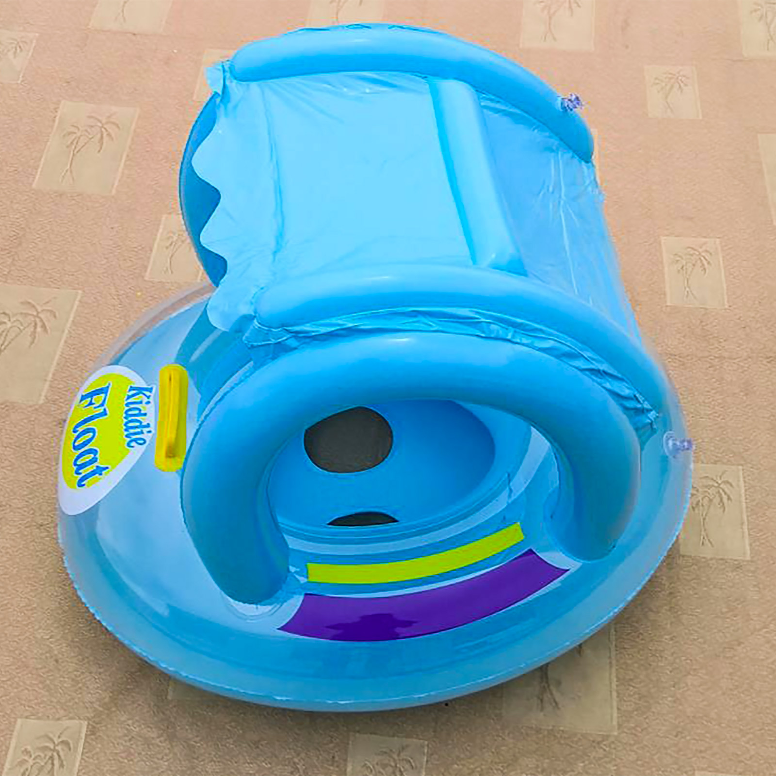 Huntermoon Sun Protection Seat With Canopy Toy Baby Inflatable Swimming Ring Creative Pool Shading Non-toxic Float Safety Fun Toys