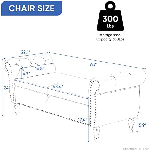 xrboomlife Velvet  Ottoman Bench  Mid Century Bench with  and Toss Pillow  Tufted Upholstered Small End of Bed  Bench   Benches for Bedroom Entryway Hallway Living Room (Blue)