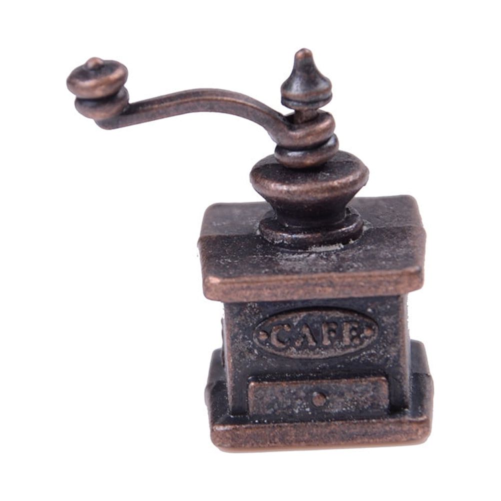 JETTINGBUY 1/12 Dollhouse Miniature Kitchen Vintage Coffee Grinder For Doll Gift Wholesale
