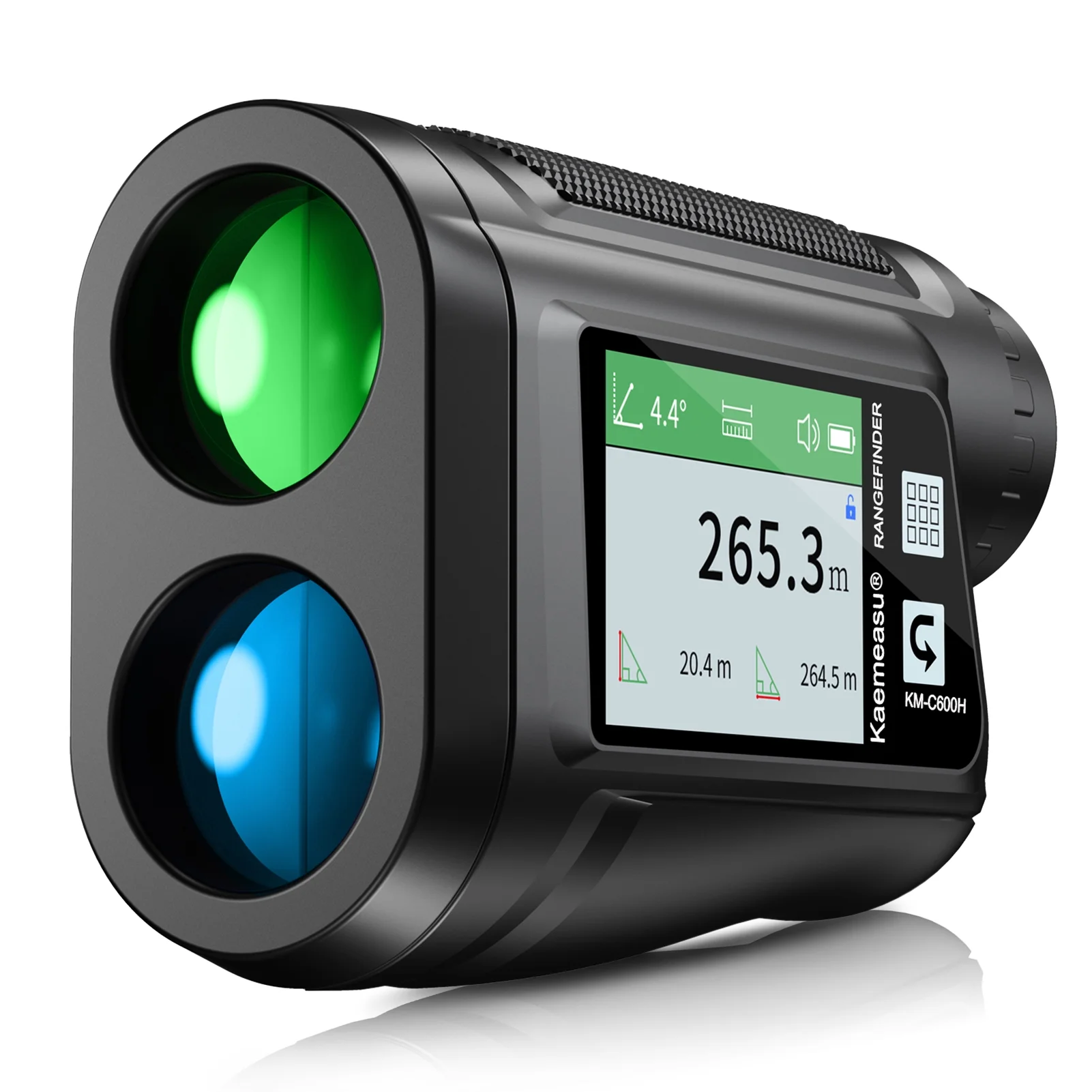 Rangefinder with LCD Touch Screen, 6X Magnification, USB RechargeableFinder Distance Meter for Golf Hunting, Slope Function