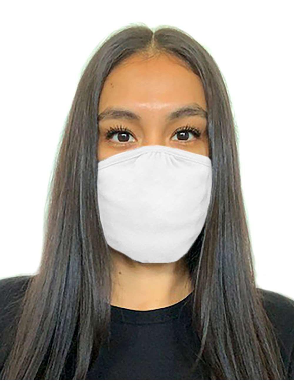Next Level - CVC General Use Face Masks - M104 - White - Size: OS PK 48
