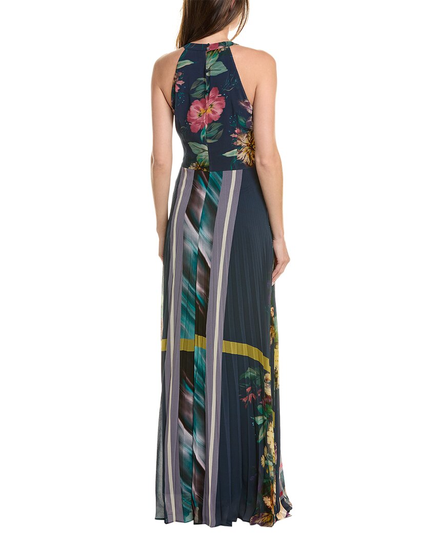 Teri Jon by Rickie Freeman womens  Chiffon Gown, 18, Blue