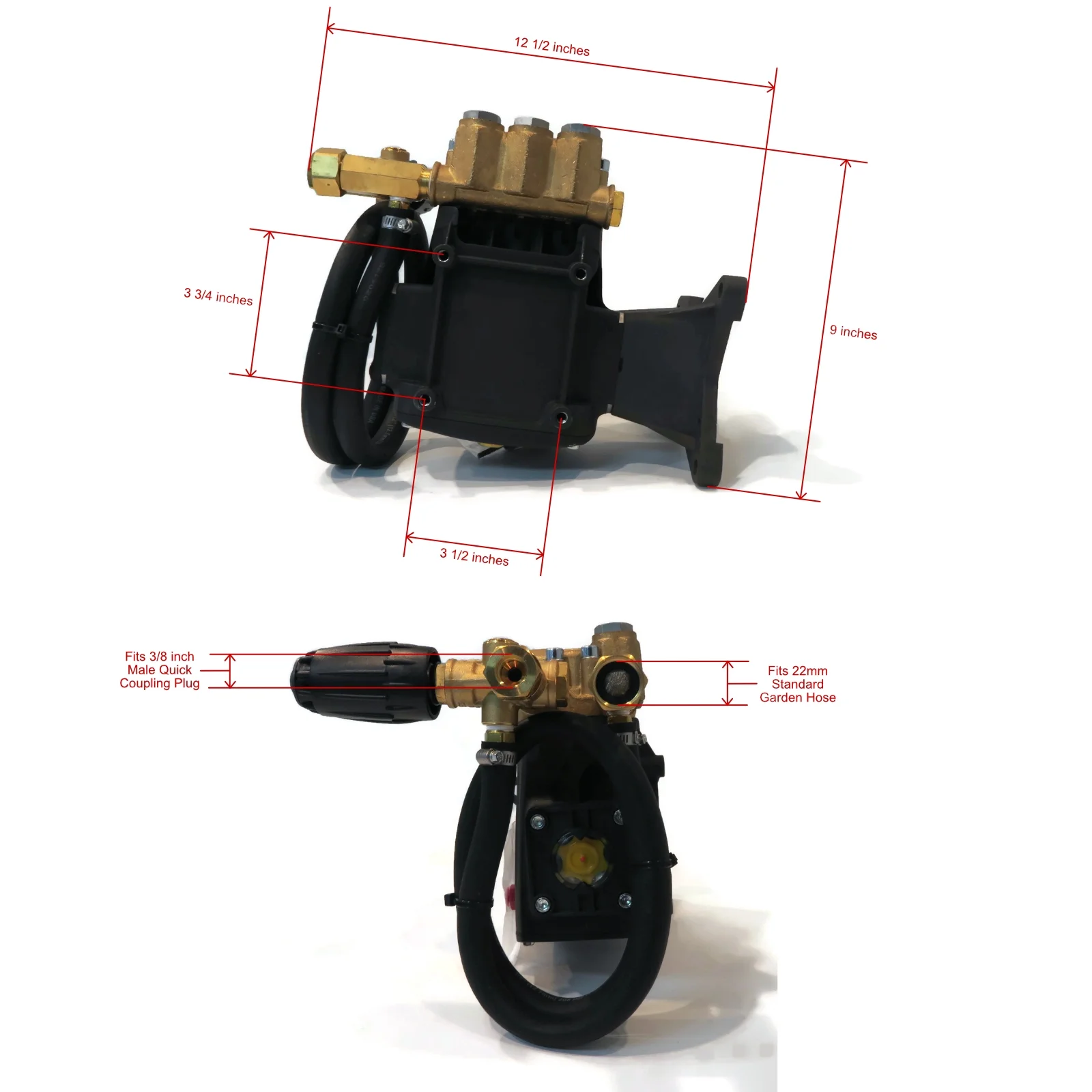 The ROP Shop | 4000 PSI AR Power Pressure Washer Pump For & VRT3 - Devilbiss WGCPH3040, WGC3540