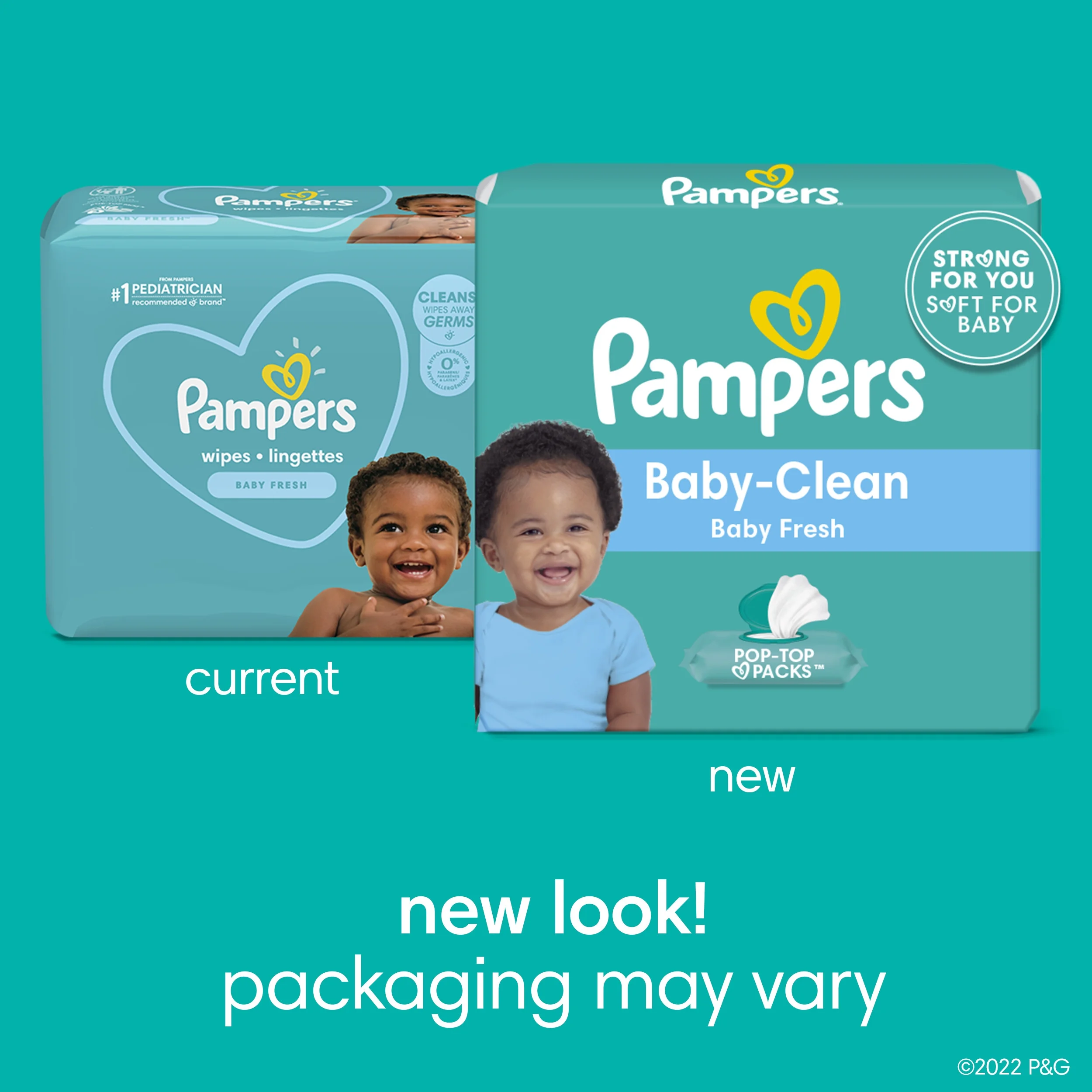 Pampers Baby Clean Wipes Baby Fresh Scented 6X Pop-Top Packs 432 Count