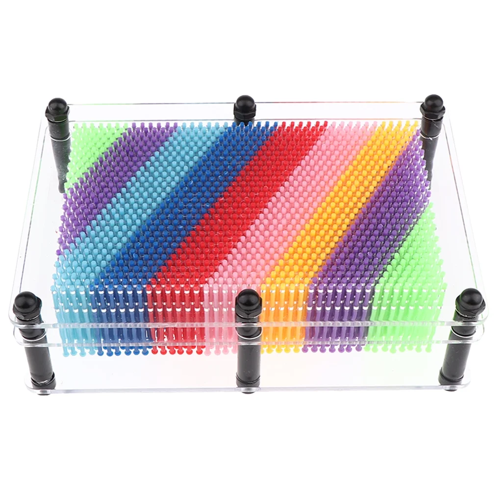 3D Pin Impression Hand Board Sculpture Board Toy Transparent M