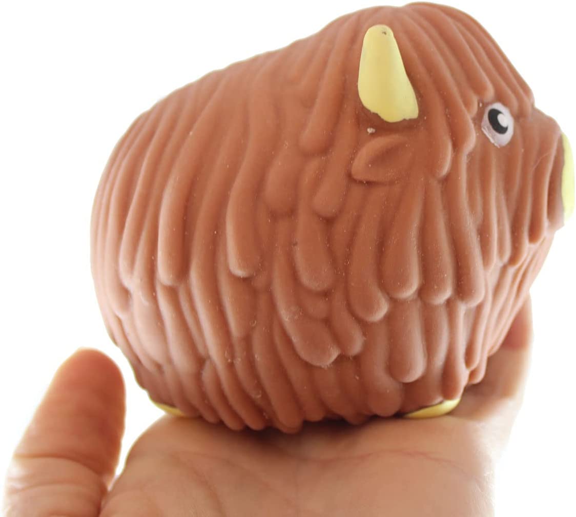 1 Cute Yak Soft Fluff Doh - Filled Squeeze Stress Balls - Sensory, Stress, Fidget Toy Super Soft OT