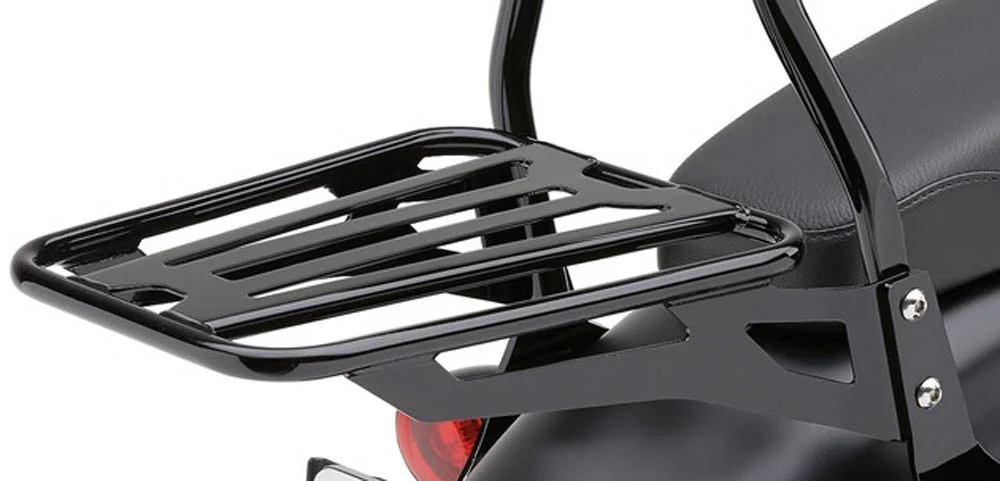 Cobra Tube-Style Black Luggage Rack for Cobra Sissy Bars (602-3500B)