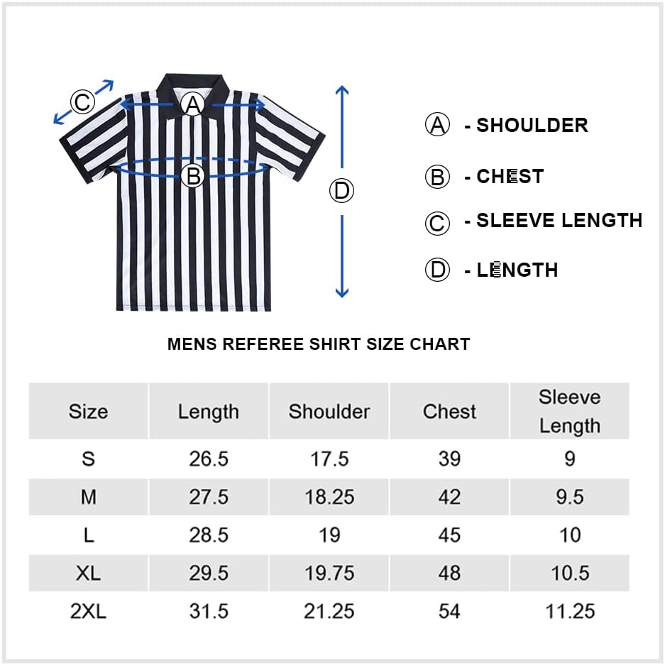 Sportwear Men's Pro- Referee Shirt With Quarter Zipper For Basketball Football Soccer