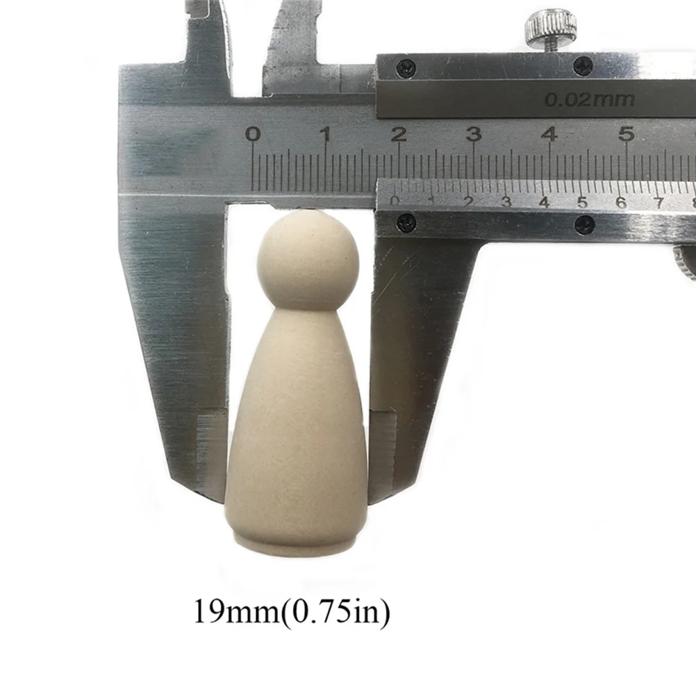 People Shapes Bamboo Family Activity Wood Peg Dolls Men and Women Baby Crafts 10 Pcs