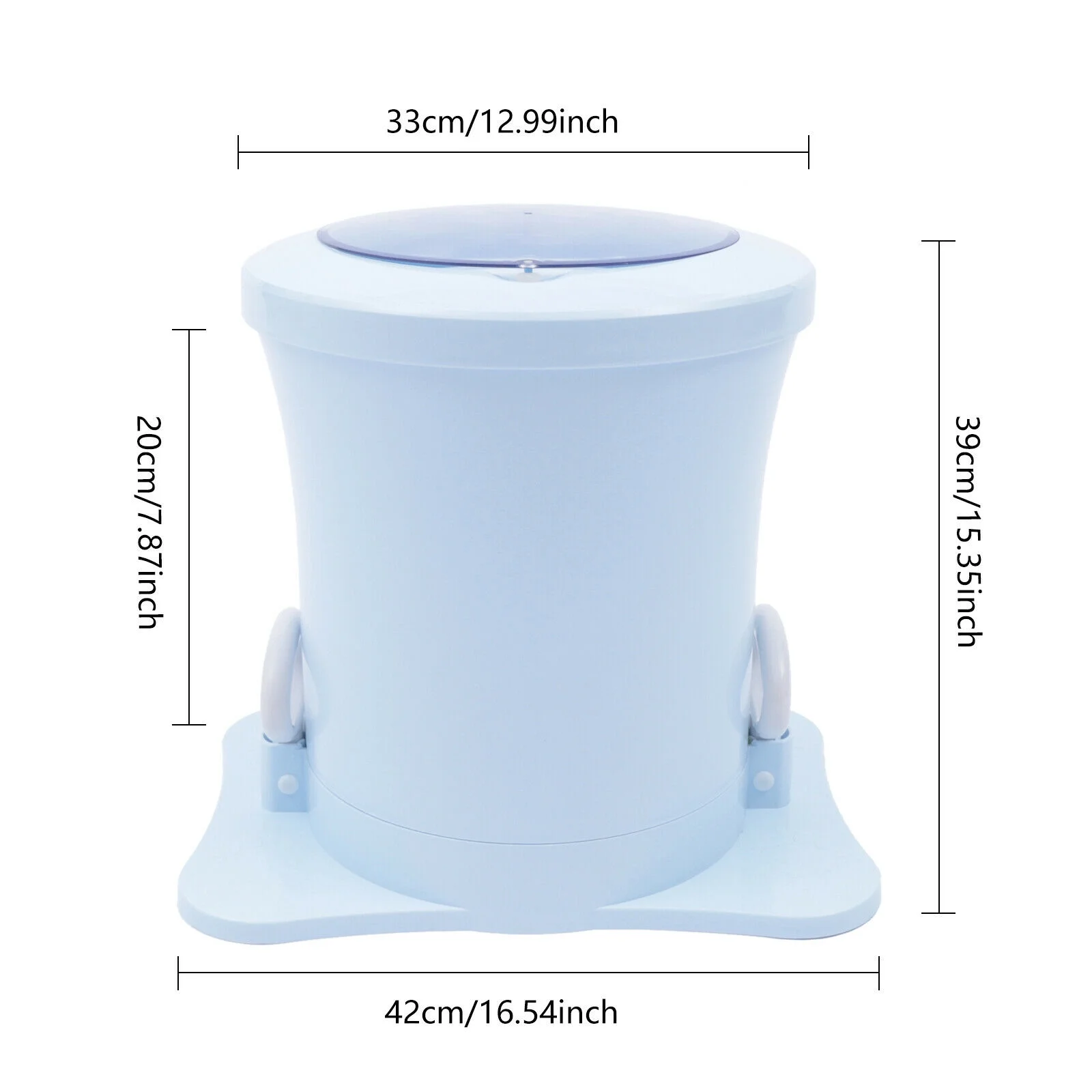 MIDUO Compact Dryer Portable Haned Laundry Dehydration Barrel For Home