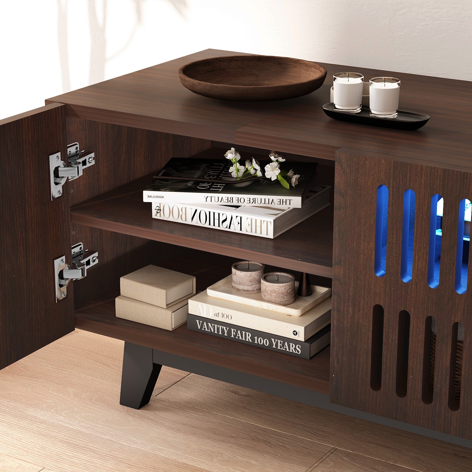 Mid Century Modern TV Stand Up to 75