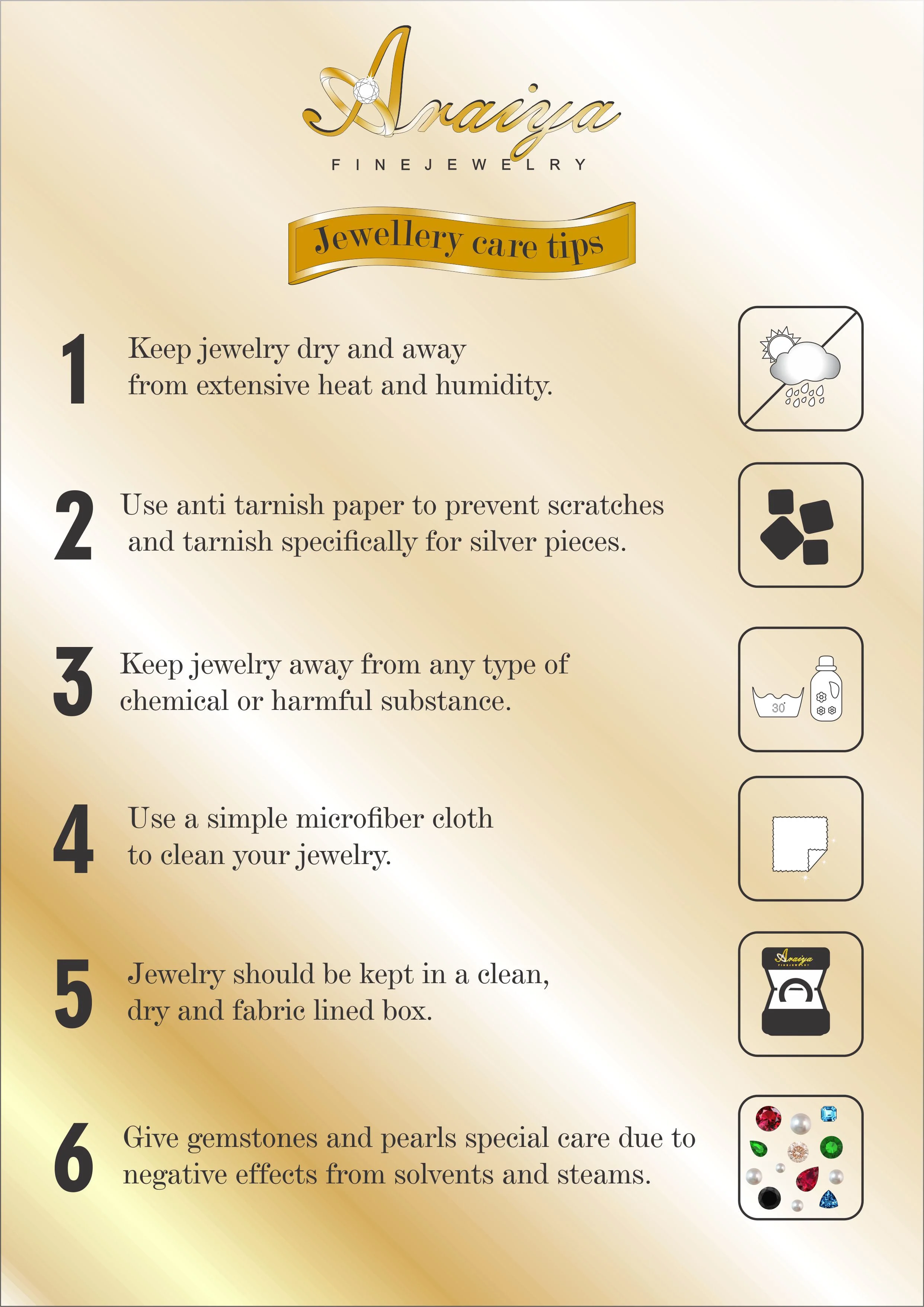 Araiya 10K Yellow Gold Round Diamond Eternity Band Ring (1/2 cttw, I-J Color, I2-I3 Clarity), Size 10