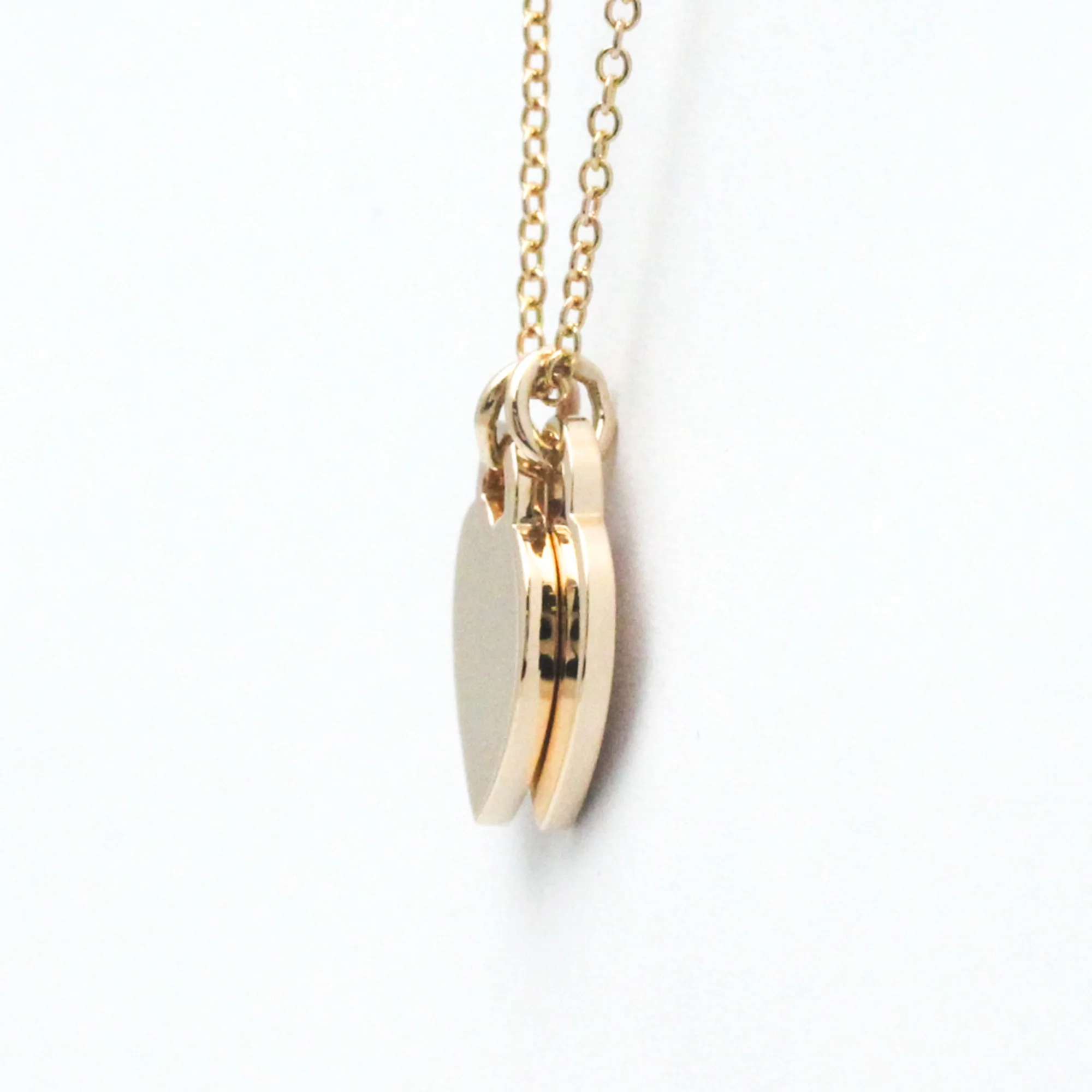 Pre-Owned Tiffany Return To Tiffany Pink Gold (18K) Diamond Men,Women Fashion Pendant Necklace (Pink Gold) (Good)