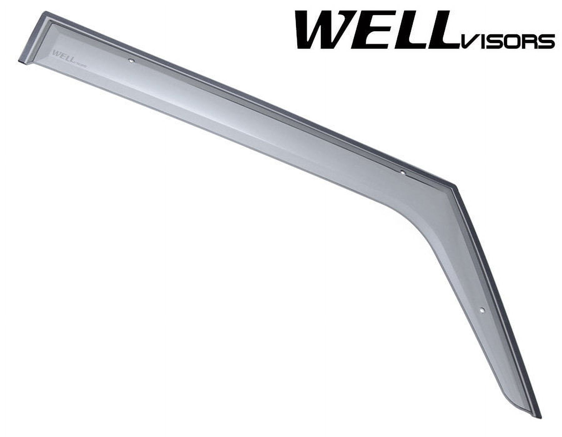 Wellvisors Side Window Visors Deflectors Rain Guards Premiums Series for 2007-2017 Jeep Wrangler JK 2 Door 3-847JE001