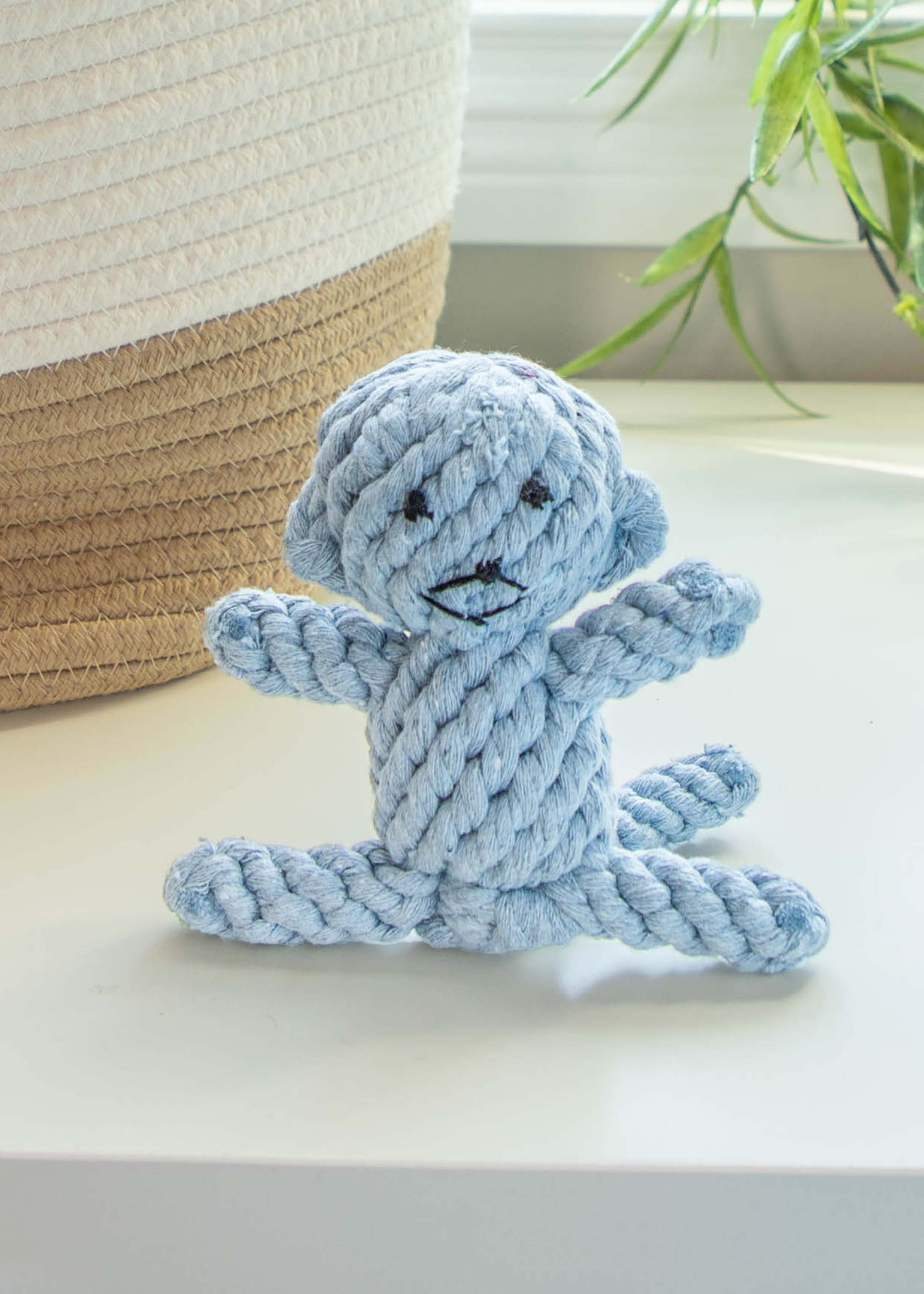 Monkey Rope Dog Toy - Small Dog Tug Toy - Animal Rope Toy for Dogs Collection - Cute Dog Toy for Dog Chewers - Braided Puppy Toys