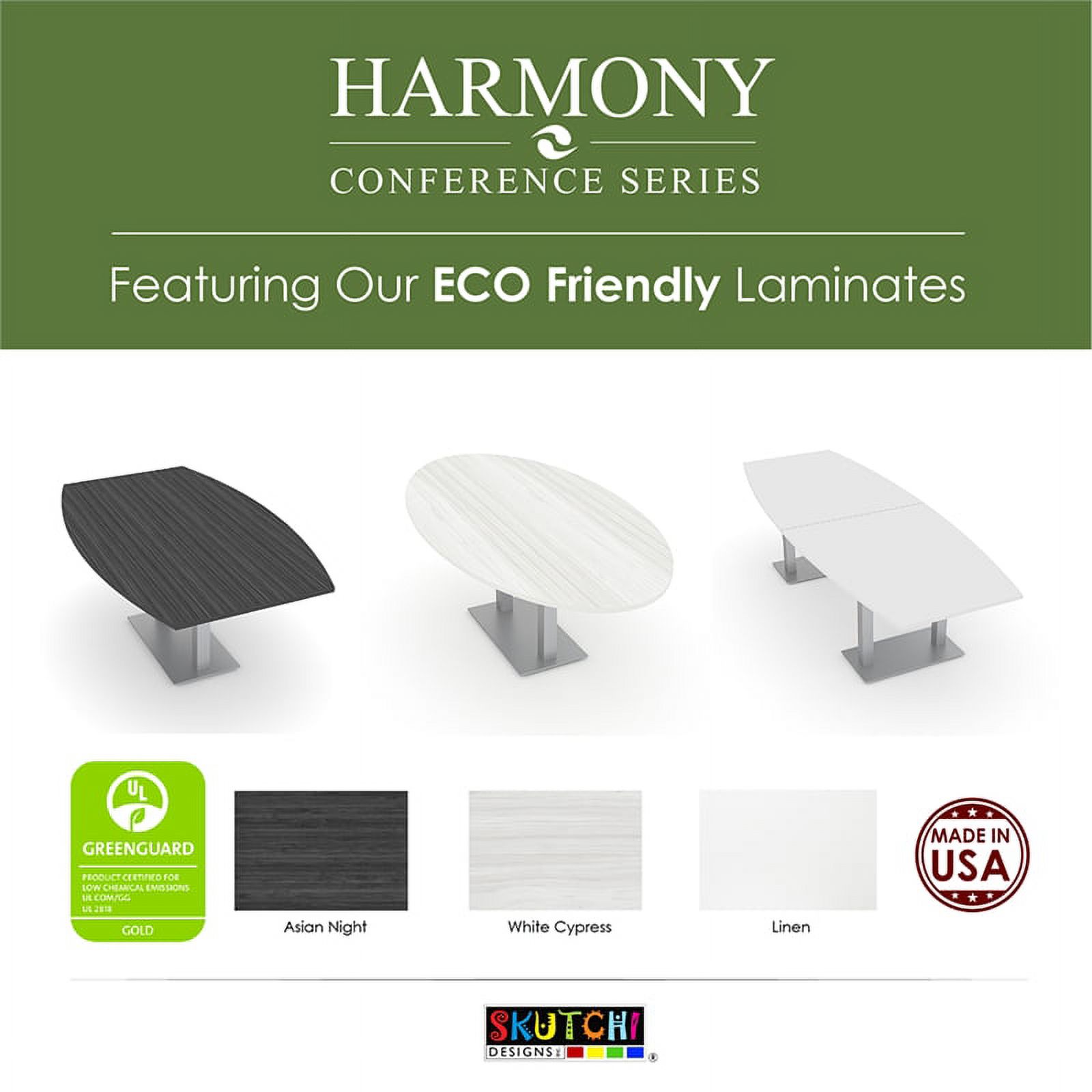 3 Person Round Conference Table Metal Post Legs 34