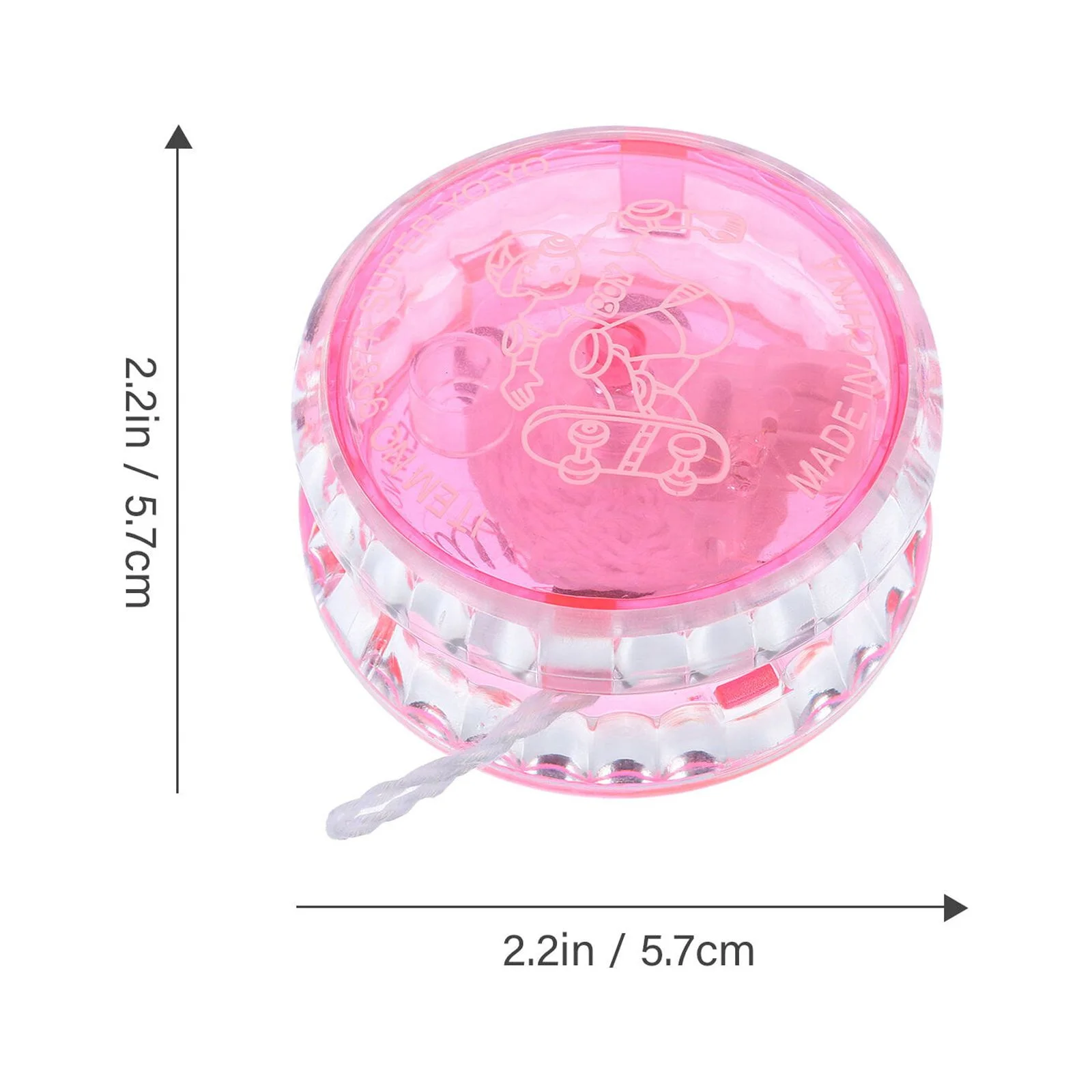 5pcs Yo-yos Plastic Yo-yo Balls Kid String Yo-yos Educational Toy (Random Color)