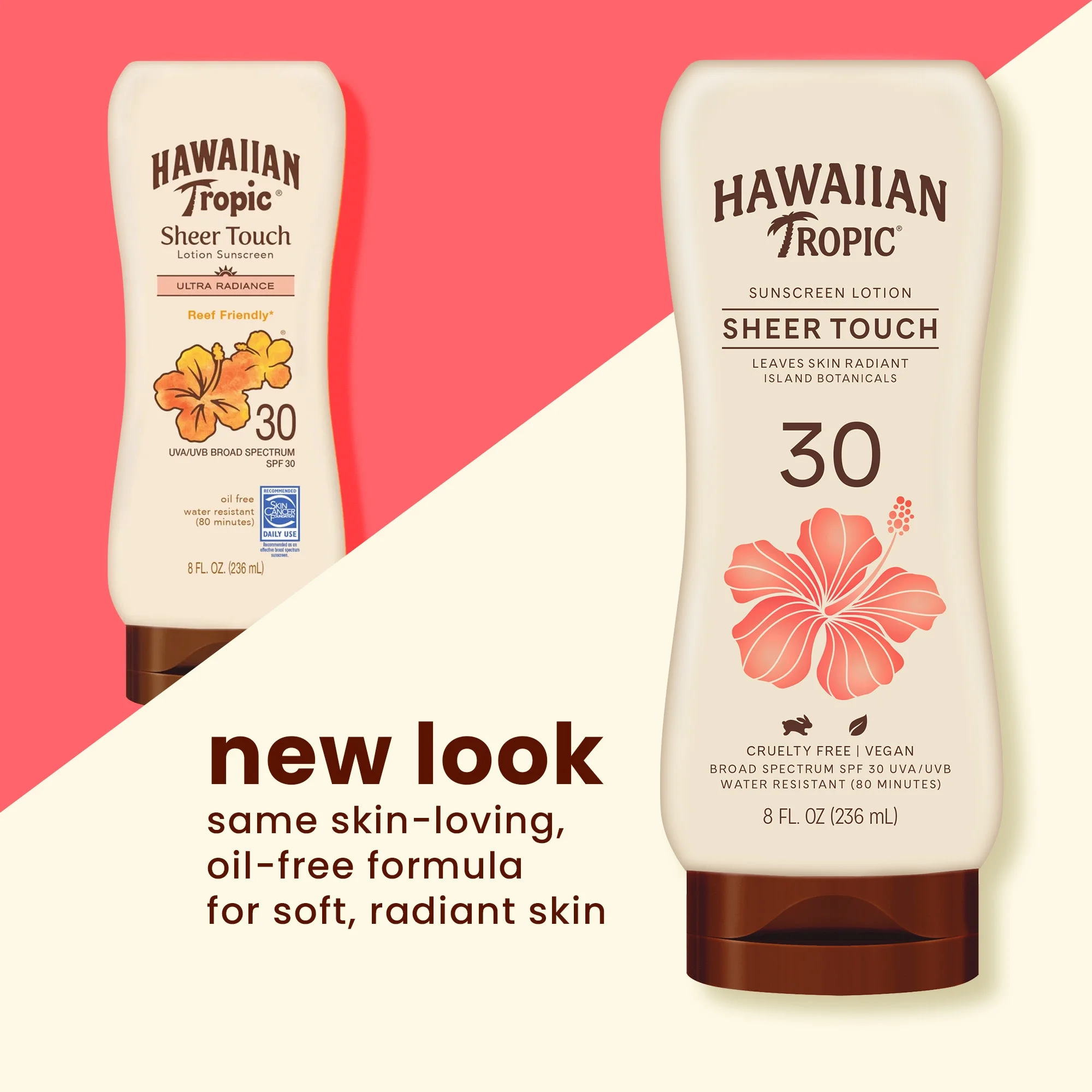 Hawaiian Tropic Sheer Touch Ultra Radiance Lotion Sunscreen SPF 30, 8oz