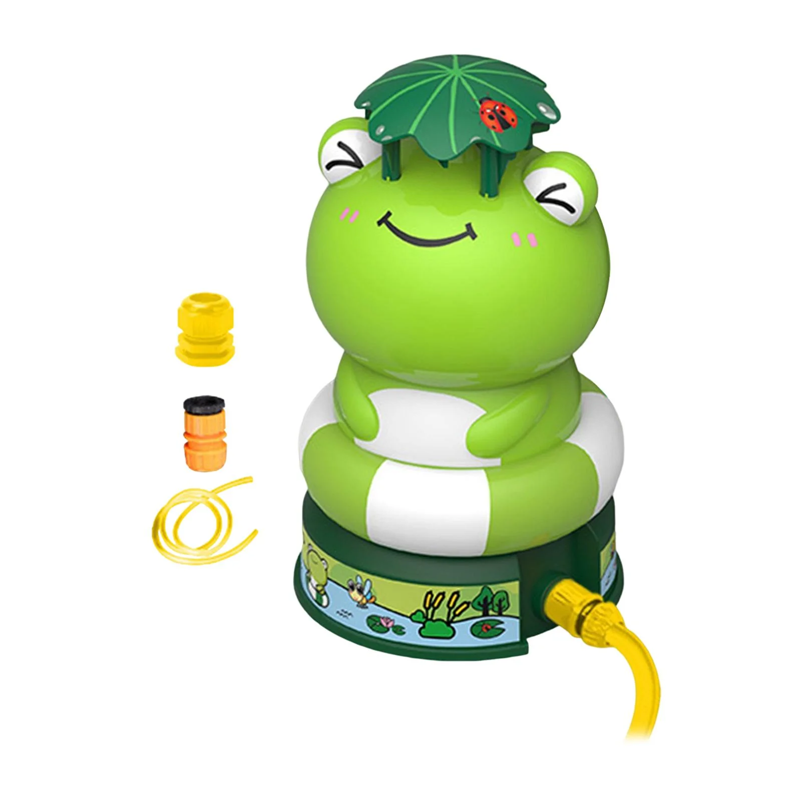 Outdoor Water Sprinkler Rocket Launcher Toys Science Stem Kits Water Pressure Lift Sprinkler Toy Yard Sprinkler Toy for age 3-12 Gift frog