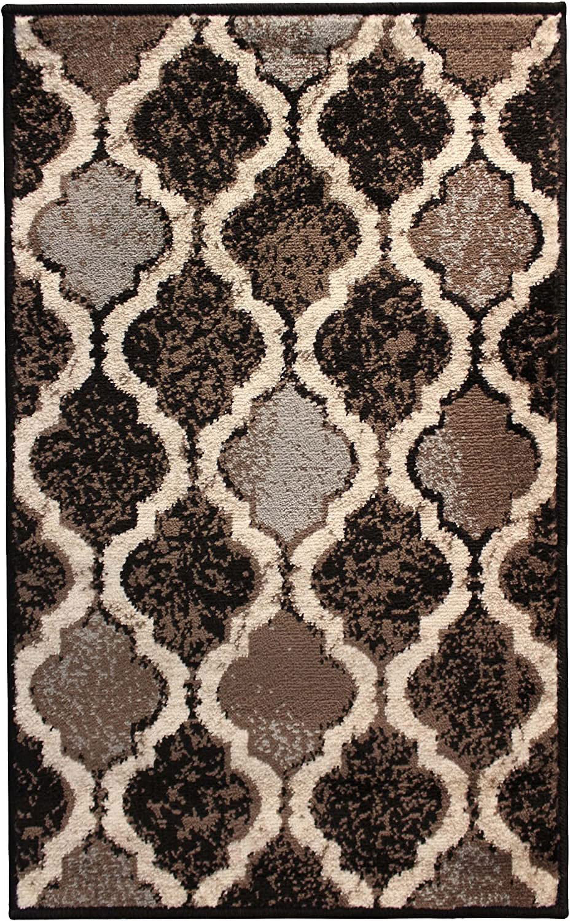 BNM Indoor Small Area Rug With Jute Backing, Perfect For Kitchen, Living Room Rugs For Home Décor, Dining Room Plush, Durable & Non-Slip, Viking Collection, 5' X 8', Chocolate