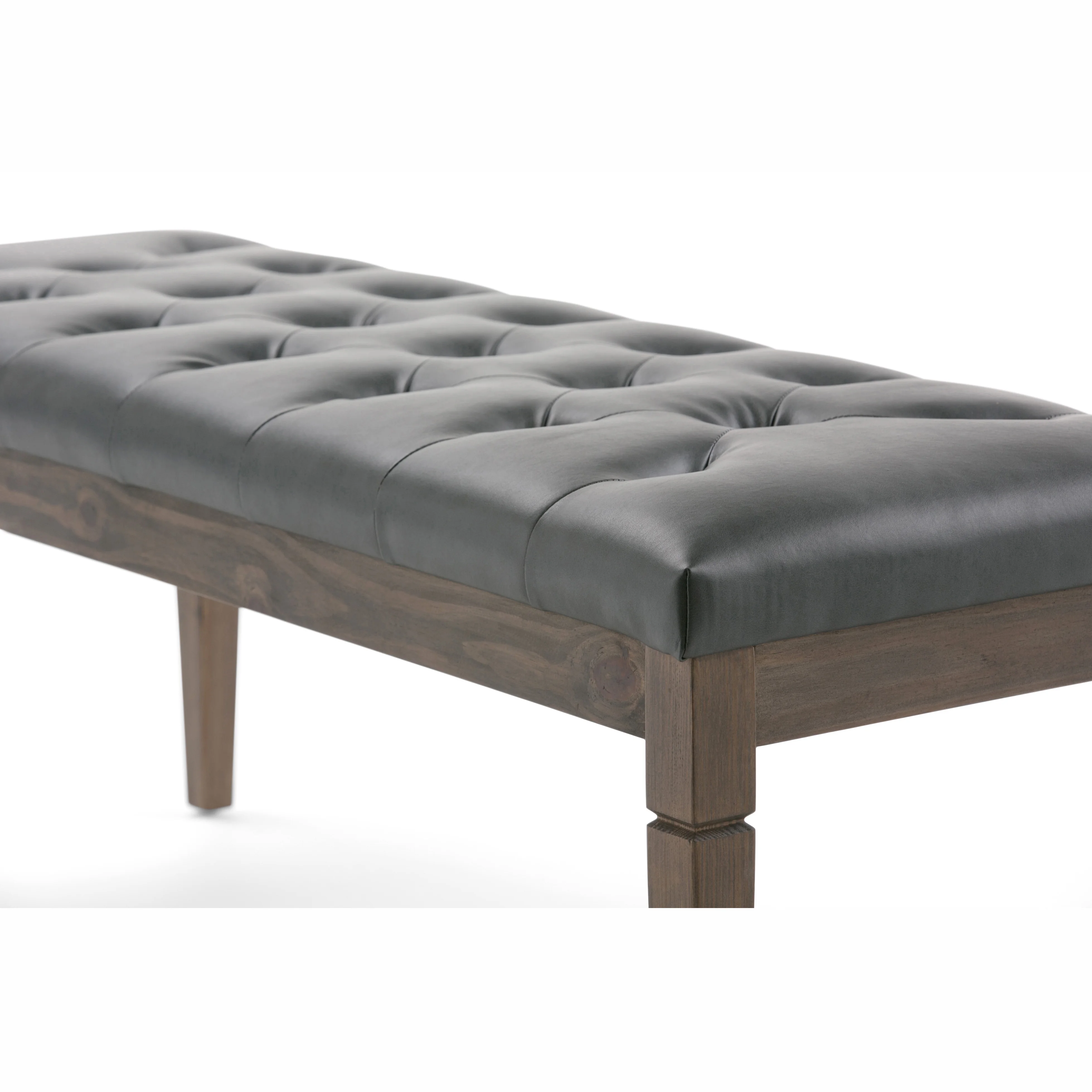 Simpli Home Waverly Tufted Ottoman Bench