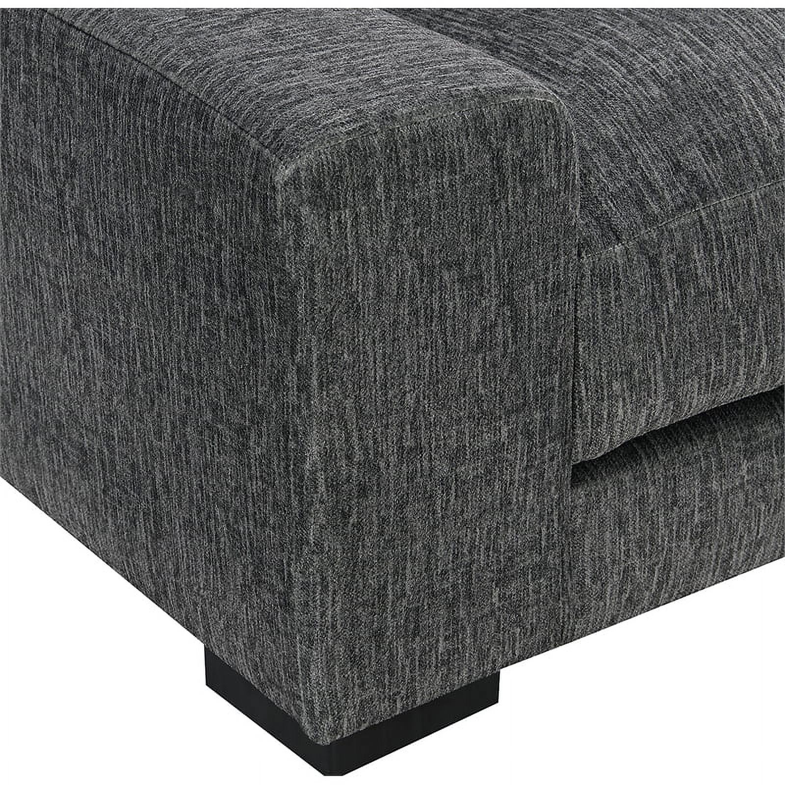 Hawthorne Collections Largo Soft Microfiber Loveseat - Gray