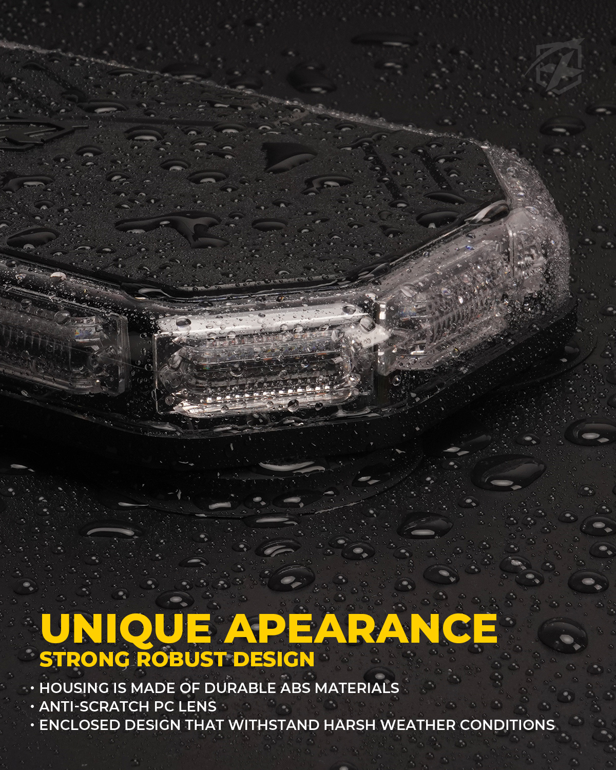 Xprite High-Visibility LED Strobe Emergency Light - Magnetic Mount - Safety Warning Beacon for Trucks, Snow Plow & Construction Vehicles