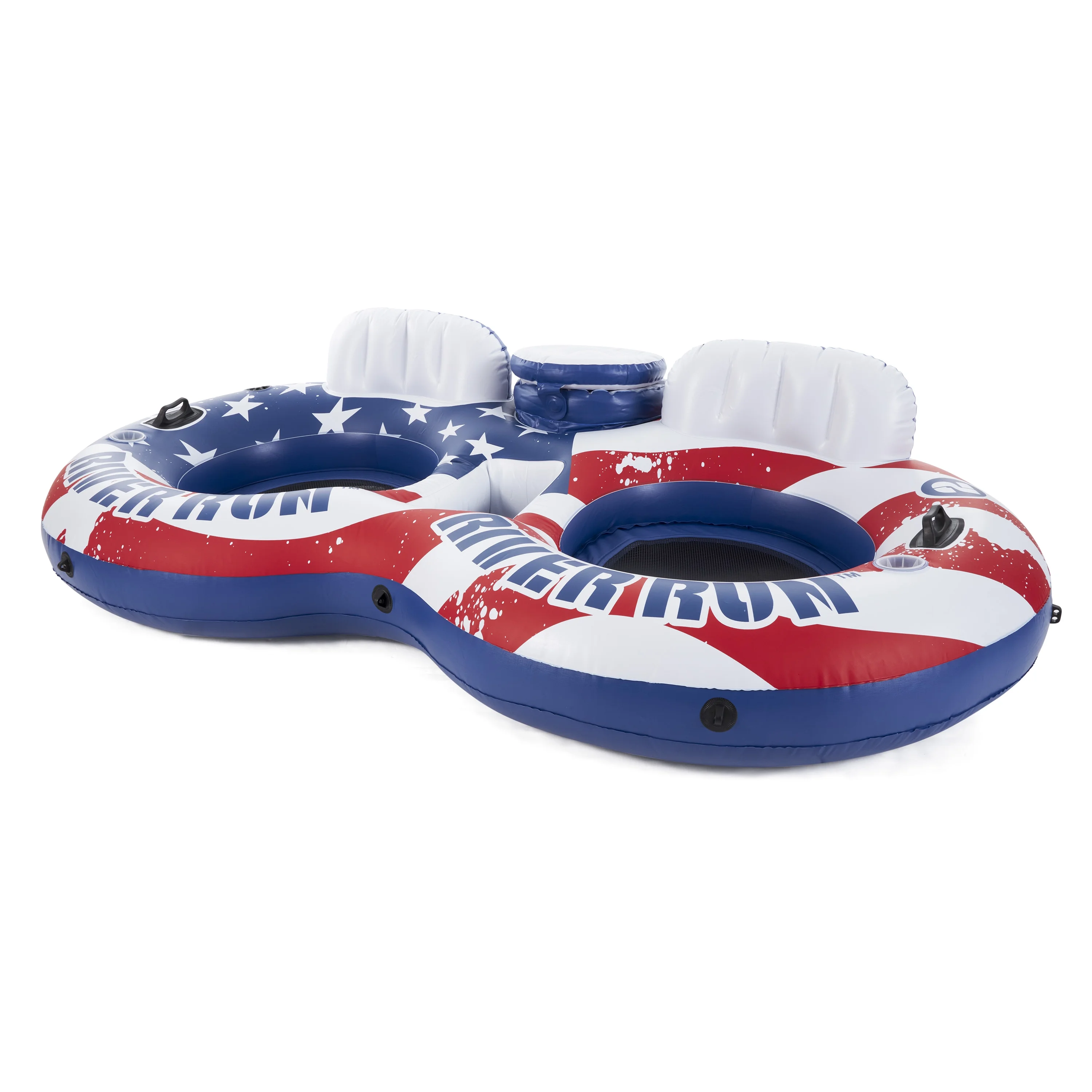 Intex American Flag Inflatable Float & Intex Inflatable Beverage Cooler Float
