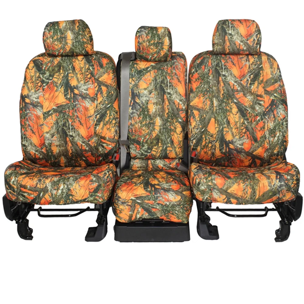 CalTrend Front Buckets TRUETIMBER Seat Covers for 2022-2022 Hyundai Santa Cruz - HY171-72KA BLAZE Insert and Trim