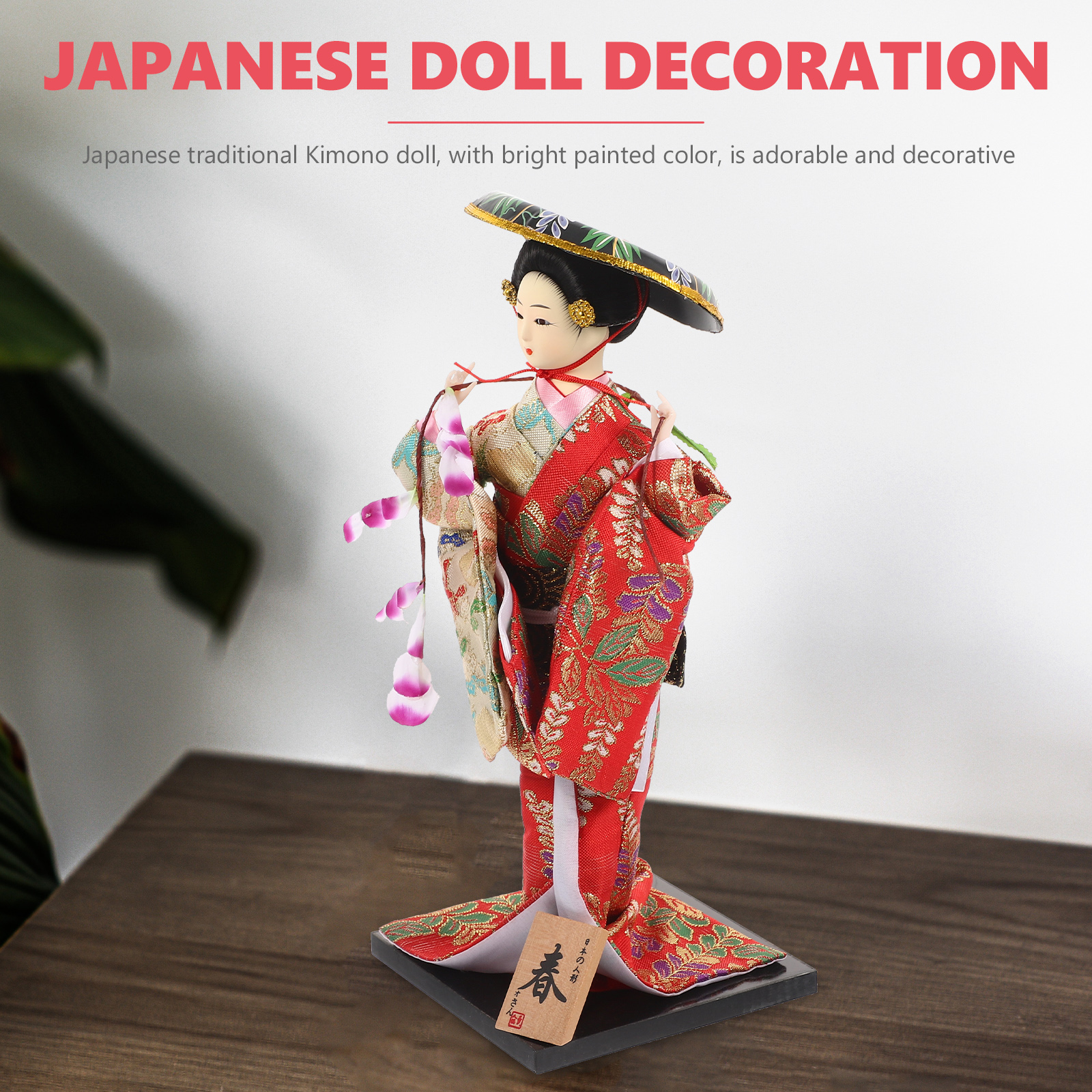 Tabletop Decor Home Accents Japanese Geisha Ornaments Vintage Doll Dolls for Traditional Decorations Souvenir Office