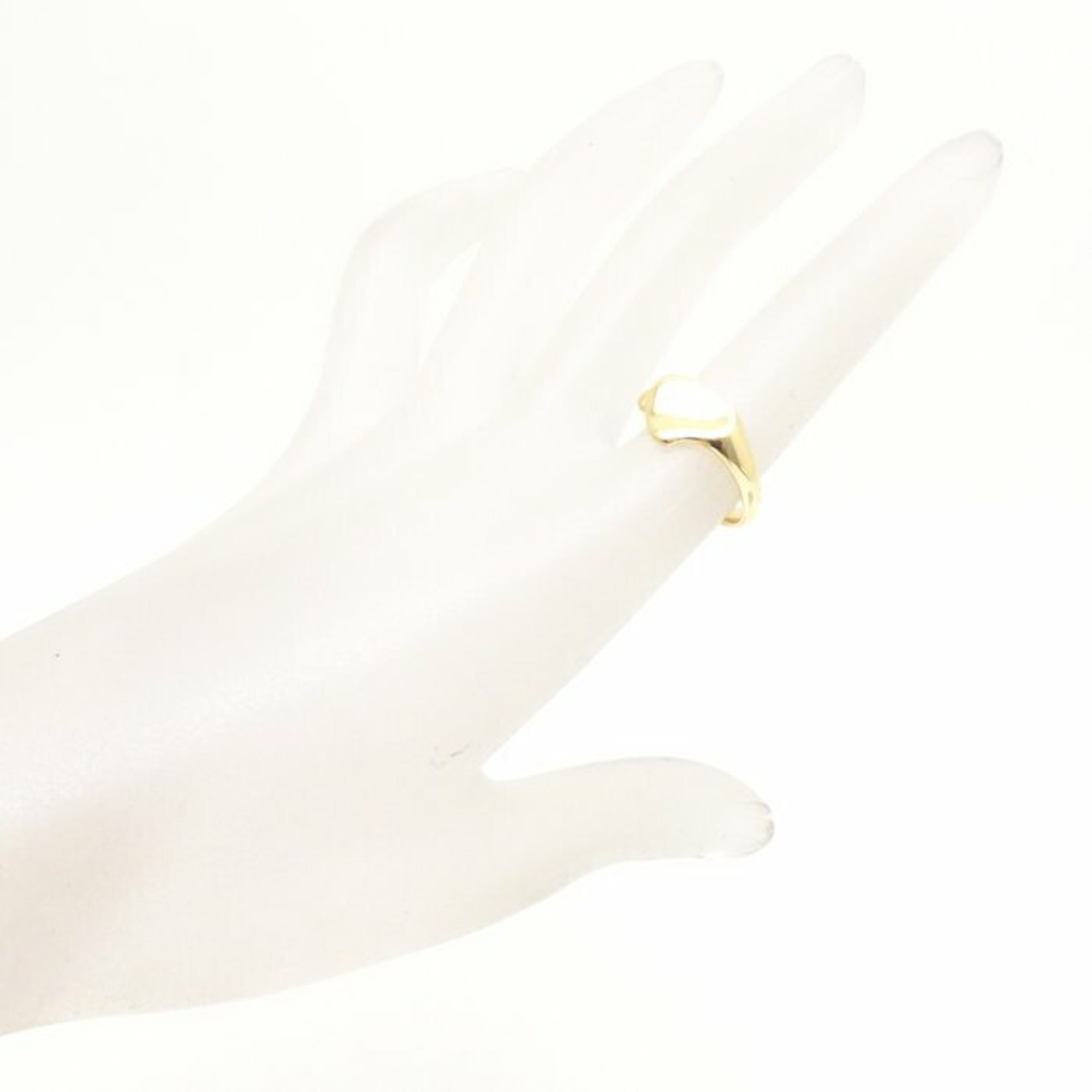 Pre-Owned Tiffany TIFFANY&Co. Full Heart Ring Elsa Peretti K18YG Yellow Gold 199513 (Like New)