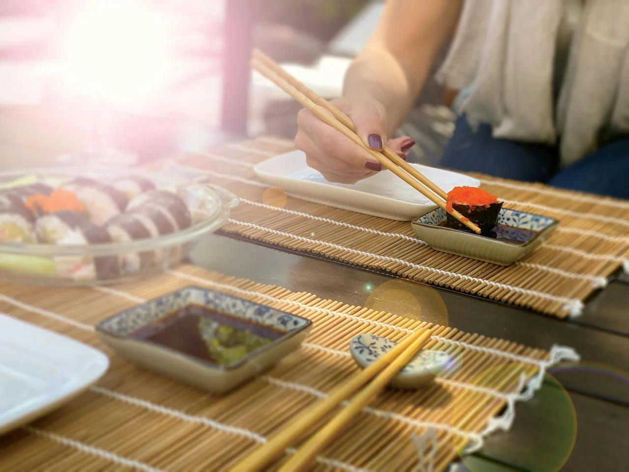 SUSHI MASTER SET by The Asian Table. 12-Piece Deluxe Sushi Making Kit for the Asian cuisine aficionado and the foodie adventurer. Learn how to make sushi and create your own rolls