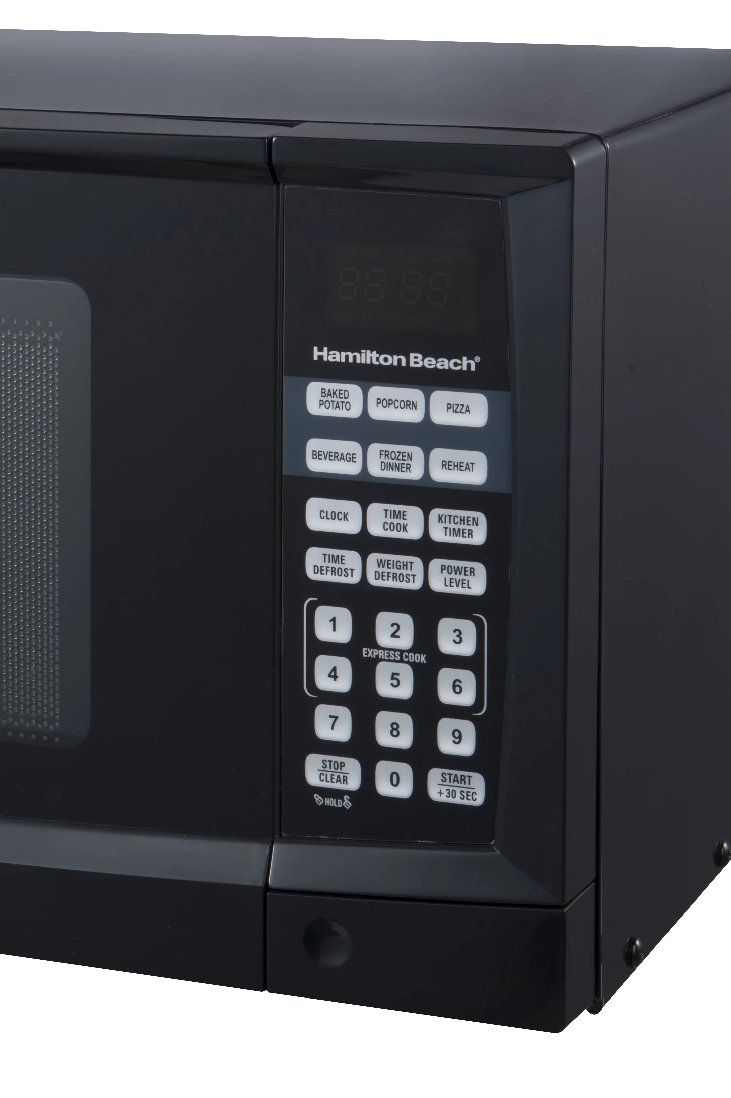 Hamilton Beach 0.9 Cu. Ft. Black Digital Microwave