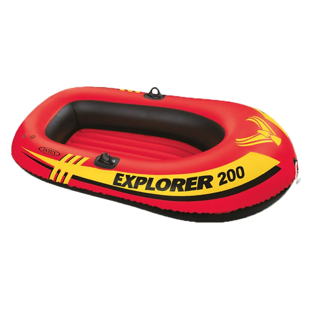 Intex Inflatable 2 Person Raft w/ Intex 1-Person Inflatable Tube (2 Pack)