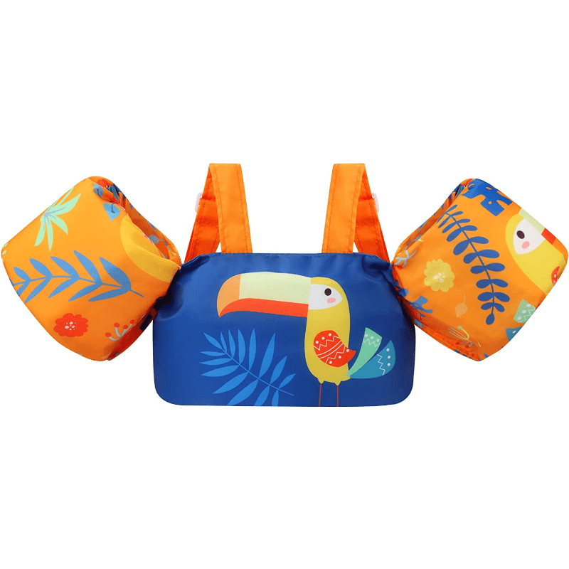 Toddler Swim Vest Toddler Floaties For Girls And Boys, 20-30-40-50 Pounds, Pool Floats Jackets With Water Wings And Shoulder Strap, Swimming Equipment