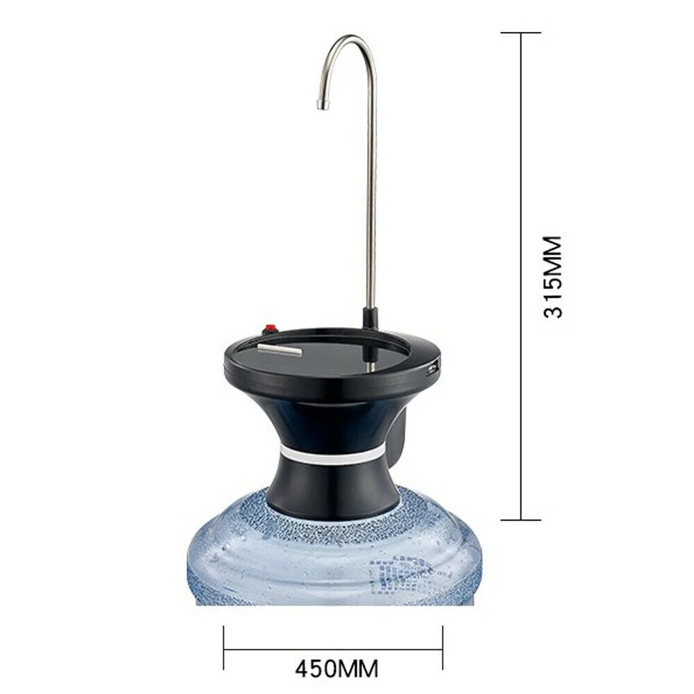 5 Gallon Simple Electric Water Bottle Pump Dispenser Drinking USB Charging Portable Electric Water Bottle Pump Dispenser Universal Drink Bottle Dispenser Electric USB Water Pump Dispenser