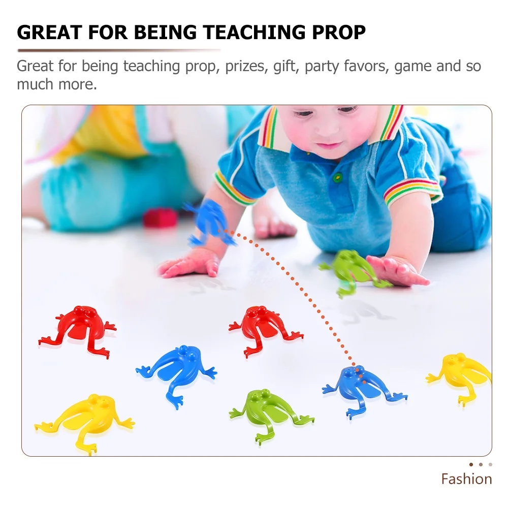 Frog Toy Plastic Playes Fun Party Favors Gifts Toys Bouncing Frogs Nostalgia Cartoon Child