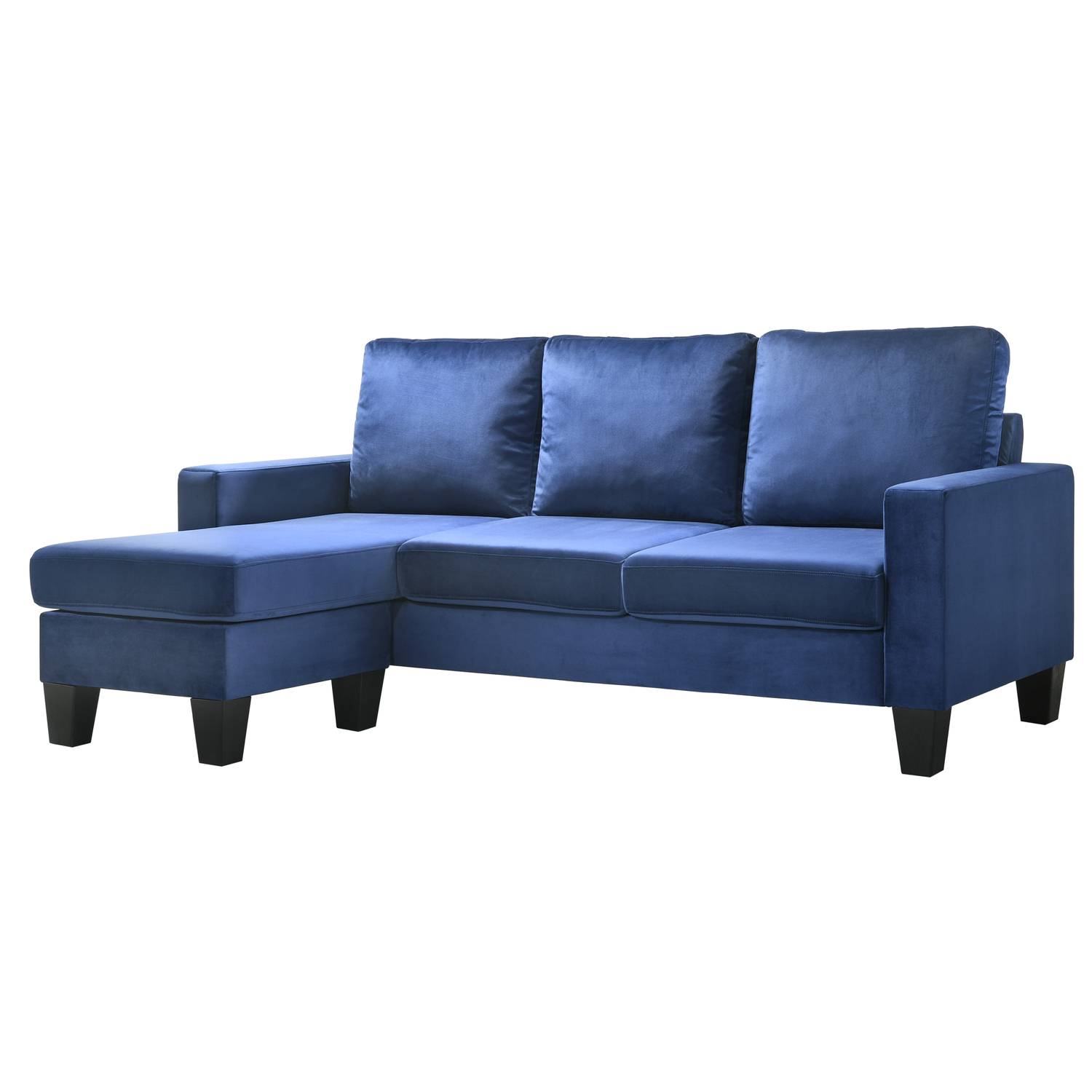 Homestock Art Deco Dreams G0514-SCH Sofa Chaise , Navy Blue