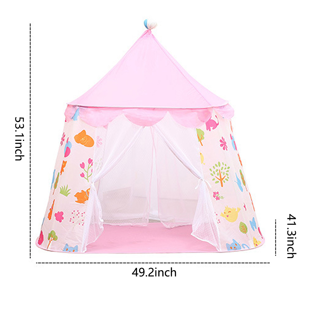Kids Playhouse Toy Tents Princess Castle Play Tent for Indoor Outdoor, Pink